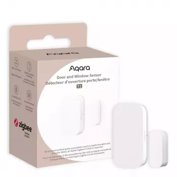Sensor de puerta/ventana para smart home, Aqara DW-S03D, inalámbrico, Zigbee