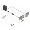 Lindy 41006 conversor activo de DisplayPort a VGA, 0,15 m, negro
