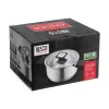 Resto Kitchenware Anser olla redonda de 2,5 l, negra, acero inoxidable