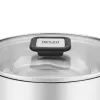 Resto Kitchenware Anser olla redonda de 2,5 l, negra, acero inoxidable
