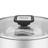 Resto Kitchenware Anser olla redonda de 2,5 l, negra, acero inoxidable