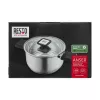 Resto Kitchenware Anser olla redonda de 2,5 l, negra, acero inoxidable