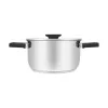 Resto Kitchenware Anser olla redonda de 2,5 l, negra, acero inoxidable