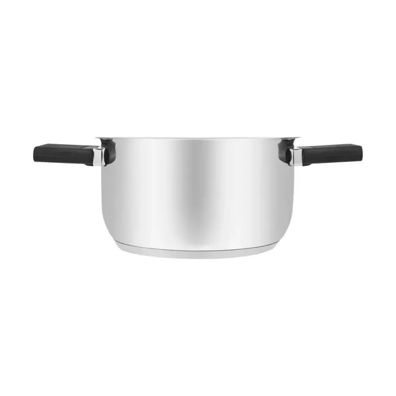 Resto Kitchenware Anser olla redonda de 2,5 l, negra, acero inoxidable
