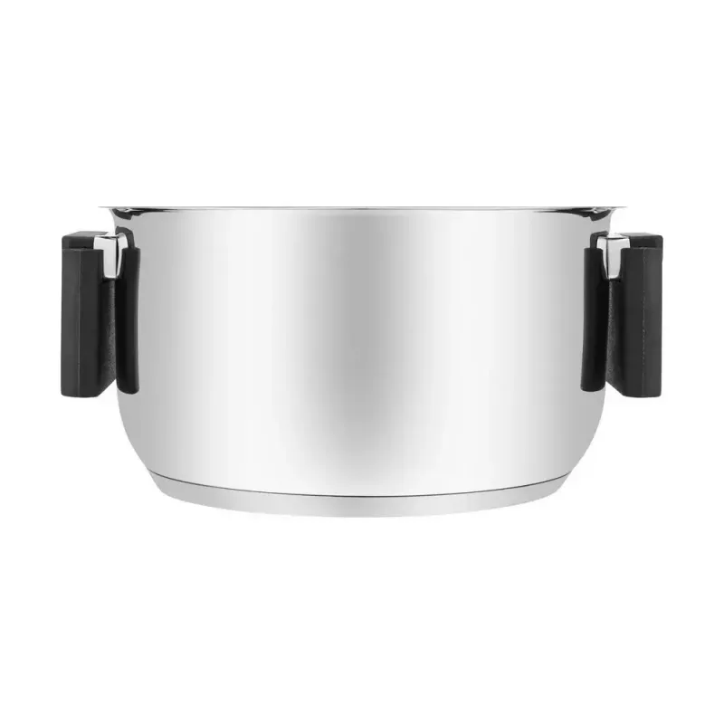 Resto Kitchenware Anser olla redonda de 2,5 l, negra, acero inoxidable