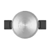 Resto Kitchenware Anser olla redonda de 2,5 l, negra, acero inoxidable