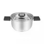Resto Kitchenware Anser olla redonda de 2,5 l, negra, acero inoxidable