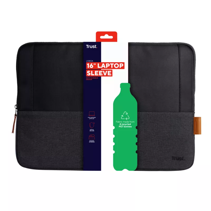 Funda sleeve Trust Lisboa 40,6 cm 16