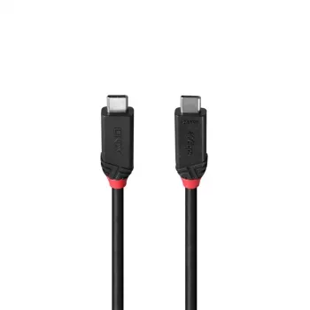 Lindy Cable USB4 240W tipo C de 1m, Black Line, 1 m, USB C, USB C, USB4 Gen 3x2, 40 Gbit/s, Negro
