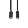 Lindy Cable USB4 240W tipo C de 1m, Black Line, 1 m, USB C, USB C, USB4 Gen 3x2, 40 Gbit/s, Negro