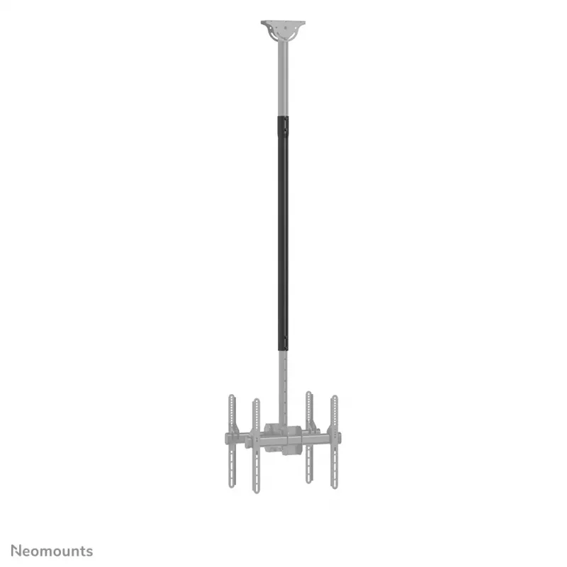 Barra de extensión Neomounts NS-EP100 negra para soporte de techo para TV - H 107,5 cm