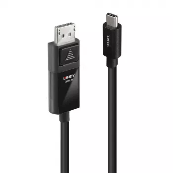 Cable adaptador Lindy 2 m USB Type-C a DP 4K60 con HDR
