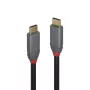 Cable Lindy USB 3.2 Type-C a C de 1m, 20Gbps, 5A, PD, Anthra Line