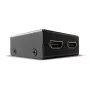 Conmutador bidireccional HDMI 18G de 2 puertos Lindy, HDMI, metal, negro, 60 Hz, 18 Gbit/s, 3840 x 2160 píxeles