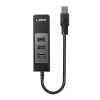 Concentrador USB y convertidor Gigabit Ethernet Lindy 43176