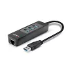 Concentrador USB y convertidor Gigabit Ethernet Lindy 43176
