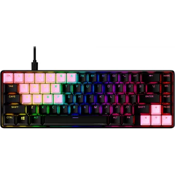 Juego de teclas HyperX Rubber Keycaps para gaming Rosa Distribución US para interruptores estilo HyperX y Cherry MX