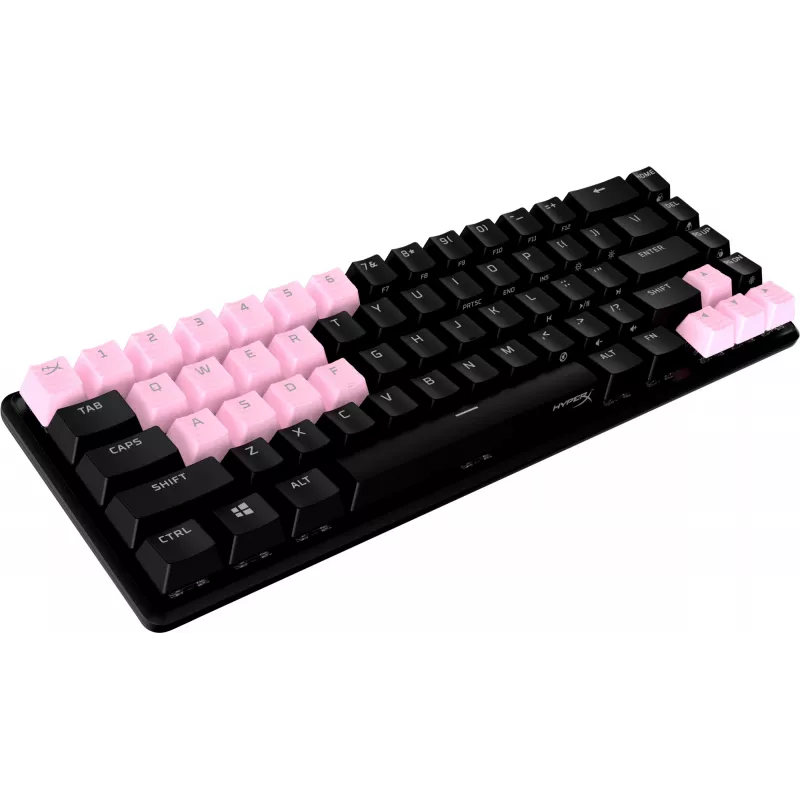 Juego de teclas HyperX Rubber Keycaps para gaming Rosa Distribución US para interruptores estilo HyperX y Cherry MX