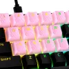 Juego de teclas HyperX Rubber Keycaps para gaming Rosa Distribución US para interruptores estilo HyperX y Cherry MX