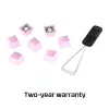 Juego de teclas HyperX Rubber Keycaps para gaming Rosa Distribución US para interruptores estilo HyperX y Cherry MX