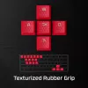 Juego de teclas HyperX Rubber Keycaps para gaming Rosa Distribución US para interruptores estilo HyperX y Cherry MX