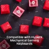 Juego de teclas HyperX Rubber Keycaps para gaming Rosa Distribución US para interruptores estilo HyperX y Cherry MX