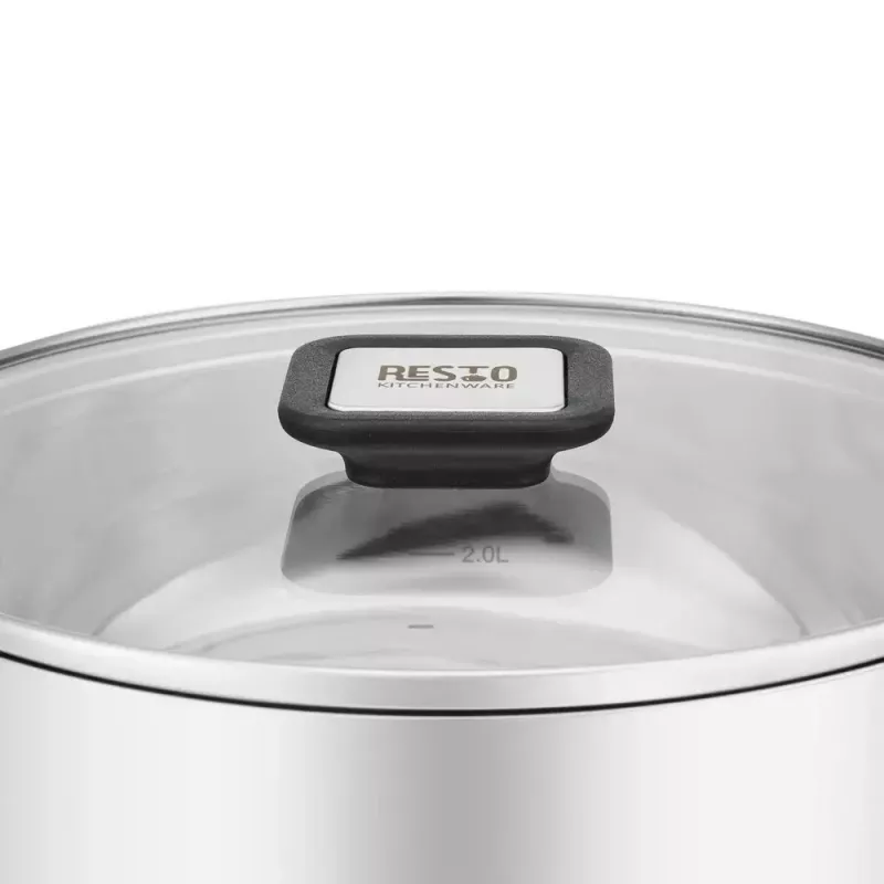 Olla Resto Kitchenware Anser 3,2 L Redonda Acero inoxidable Negro