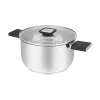 Olla Resto Kitchenware Anser 3,2 L Redonda Acero inoxidable Negro