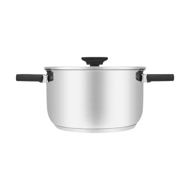 Olla Resto Kitchenware Anser 3,2 L Redonda Acero inoxidable Negro