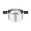 Olla Resto Kitchenware Anser 3,2 L Redonda Acero inoxidable Negro