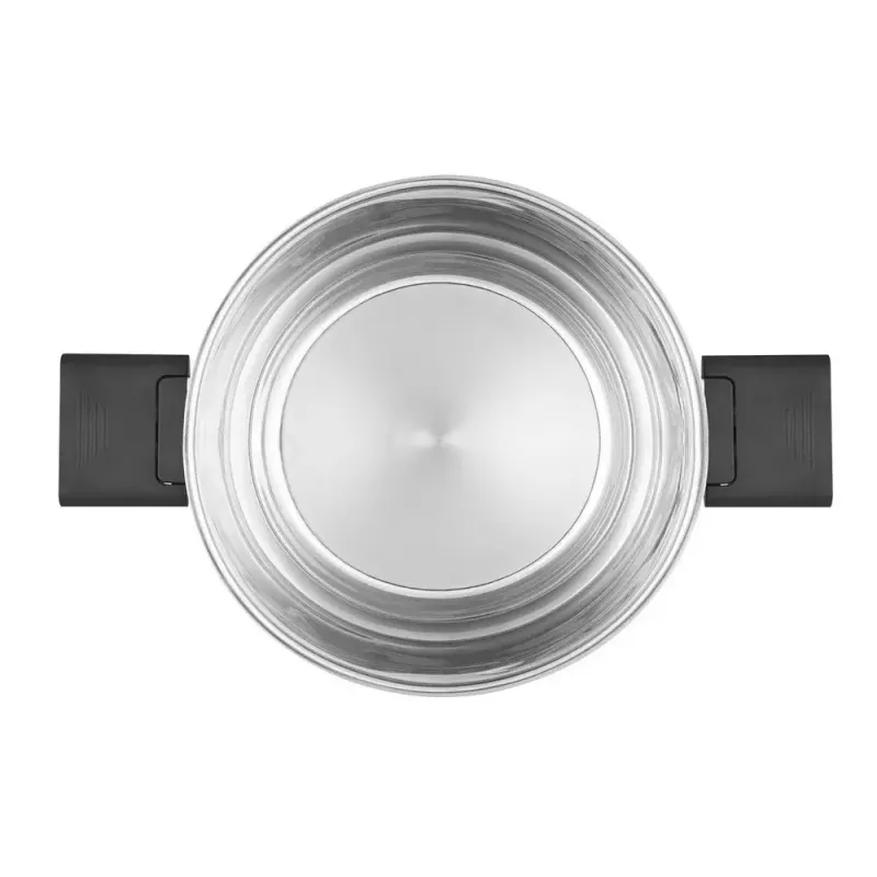 Olla Resto Kitchenware Anser 3,2 L Redonda Acero inoxidable Negro