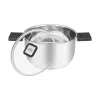 Olla Resto Kitchenware Anser 3,2 L Redonda Acero inoxidable Negro