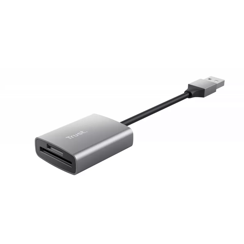Trust Dalyx 24135 lector de tarjetas, USB 3.2 Gen 1, microSD/SD/SDHC/SDXC, plateado