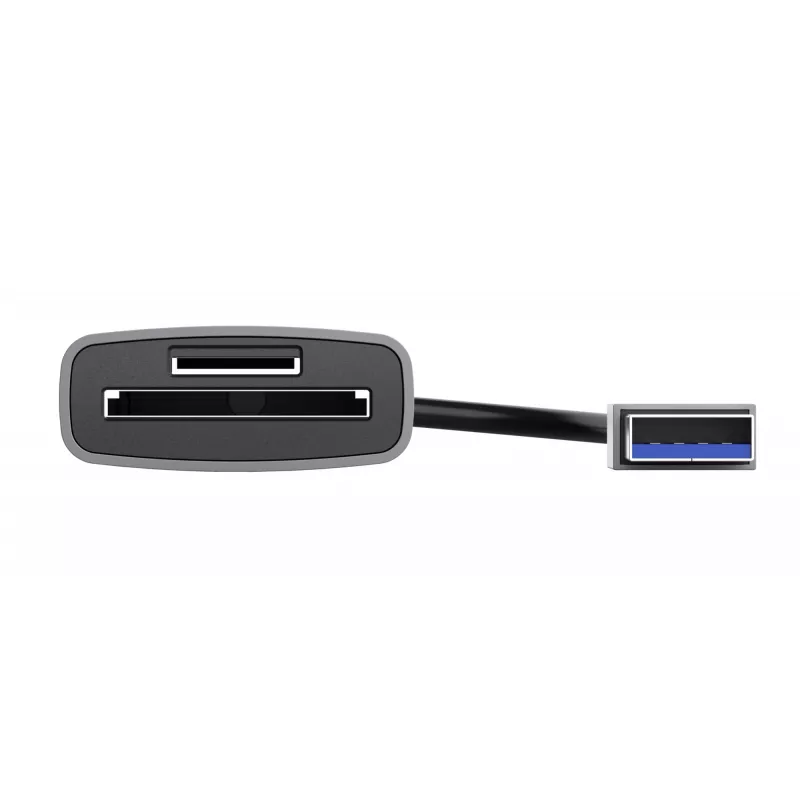 Trust Dalyx 24135 lector de tarjetas, USB 3.2 Gen 1, microSD/SD/SDHC/SDXC, plateado