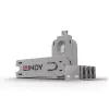Bloqueador de puertos Lindy USB Port Blocker Pack de 4 Código de color Blanco