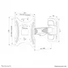 Soporte de pared para TV Neomounts WL40-540BL12 32-55 inch - Full-Motion - montaje sencillo