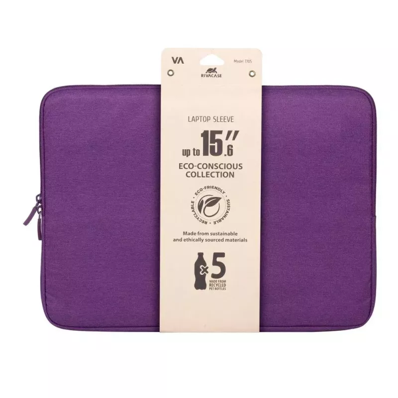 Funda tipo sleeve Rivacase Suzuka 7705 39,6 cm 15,6 pulgadas Violeta
