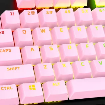 Set completo de teclas HyperX - PBT (rosa)