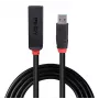 Lindy 43400 cable alargador activo USB 3.0 Slim, USB-A macho-USB-A hembra, 3 m, negro