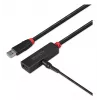 Lindy 43400 cable alargador activo USB 3.0 Slim, USB-A macho-USB-A hembra, 3 m, negro