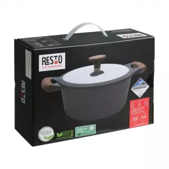 Resto Kitchenware Ran 2,4 L redonda negra madera