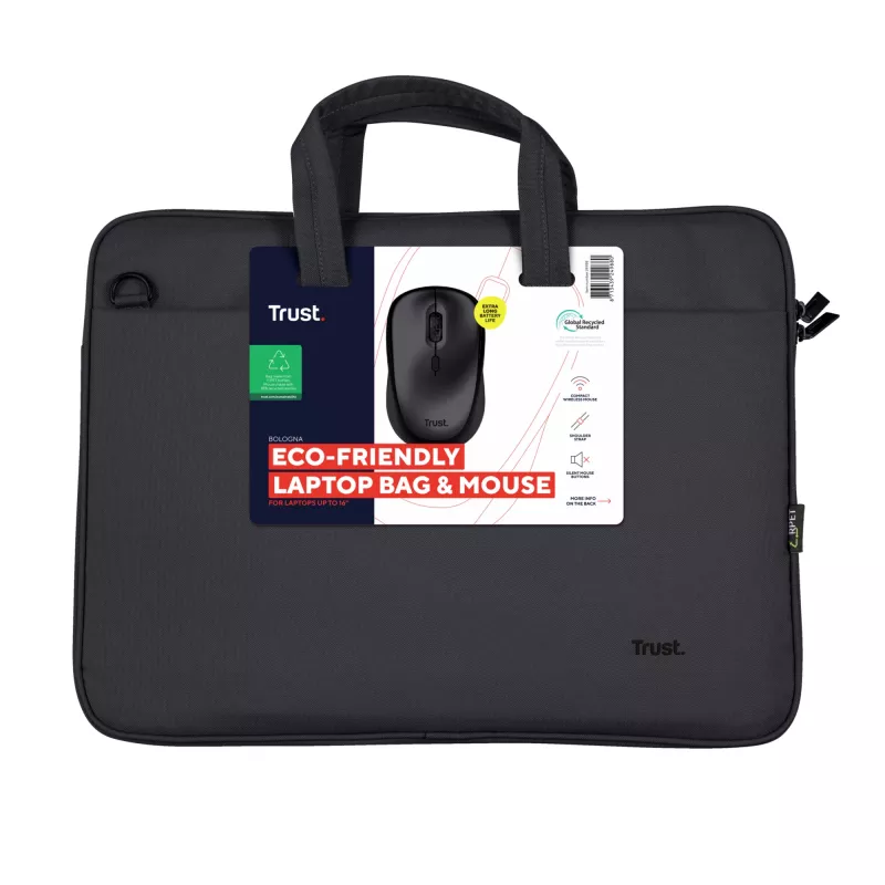Maletín Trust Bologna 40,6 cm (16 inch) negro