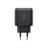 Cargador de CA Trust Maxo 45 W universal negro 100-240 V 20 V USB-C