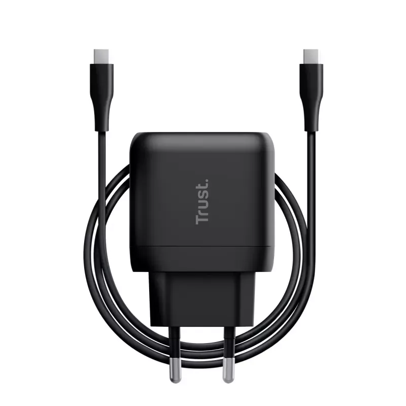 Cargador de CA Trust Maxo 45 W universal negro 100-240 V 20 V USB-C