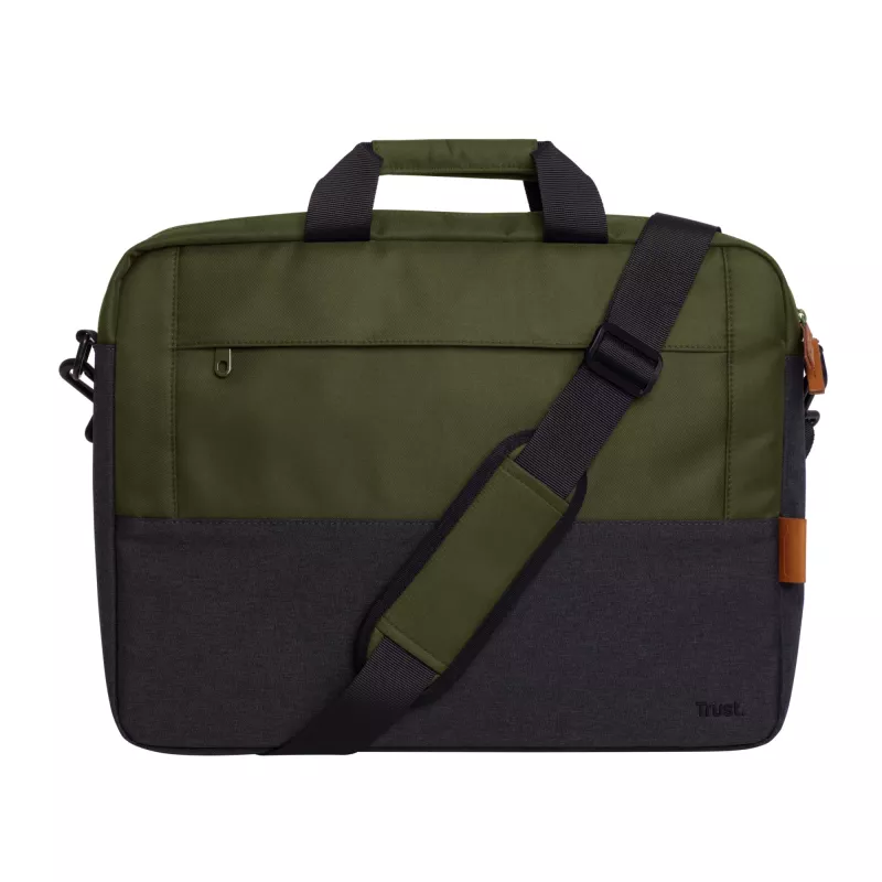 Trust Lisboa 25245 bolso bandolera para portátil 16 pulgadas (40,6 cm), carga superior, poliéster, correa extraíble, verde