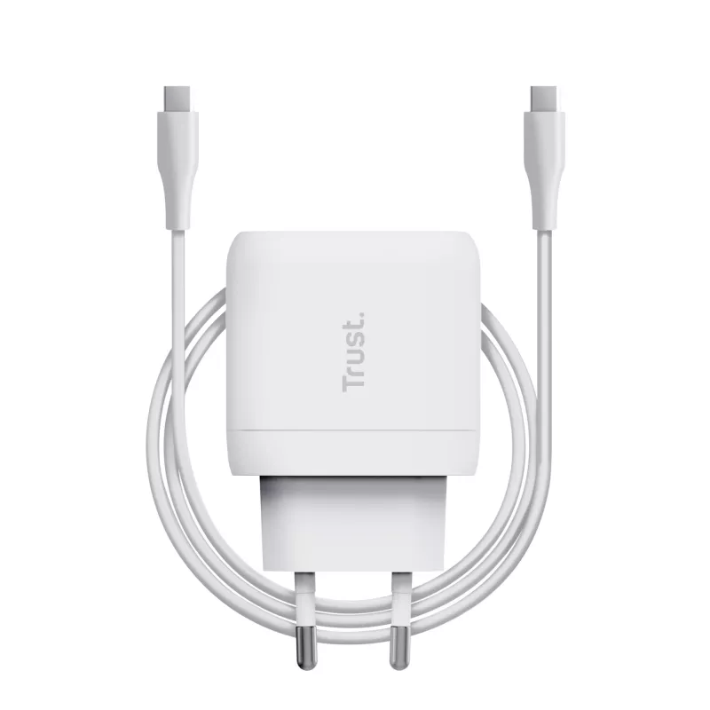 Cargador de CA Trust Maxo 45 W universal blanco