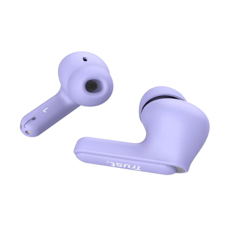 Trust Yavi 25297 auriculares intrauditivos Bluetooth con ENC, morados