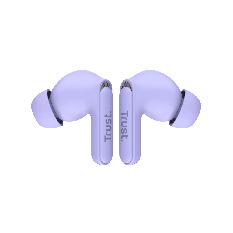 Trust Yavi 25297 auriculares intrauditivos Bluetooth con ENC, morados