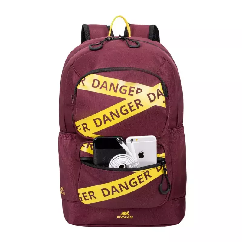Rivacase 5421 Urban mochila para portátil de 13,3 pulgadas (33,8 cm), 14 l, rojo burdeos
