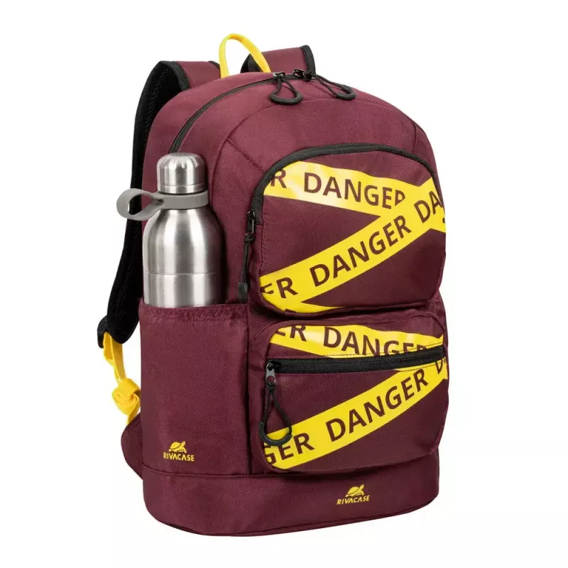 Rivacase 5421 Urban mochila para portátil de 13,3 pulgadas (33,8 cm), 14 l, rojo burdeos